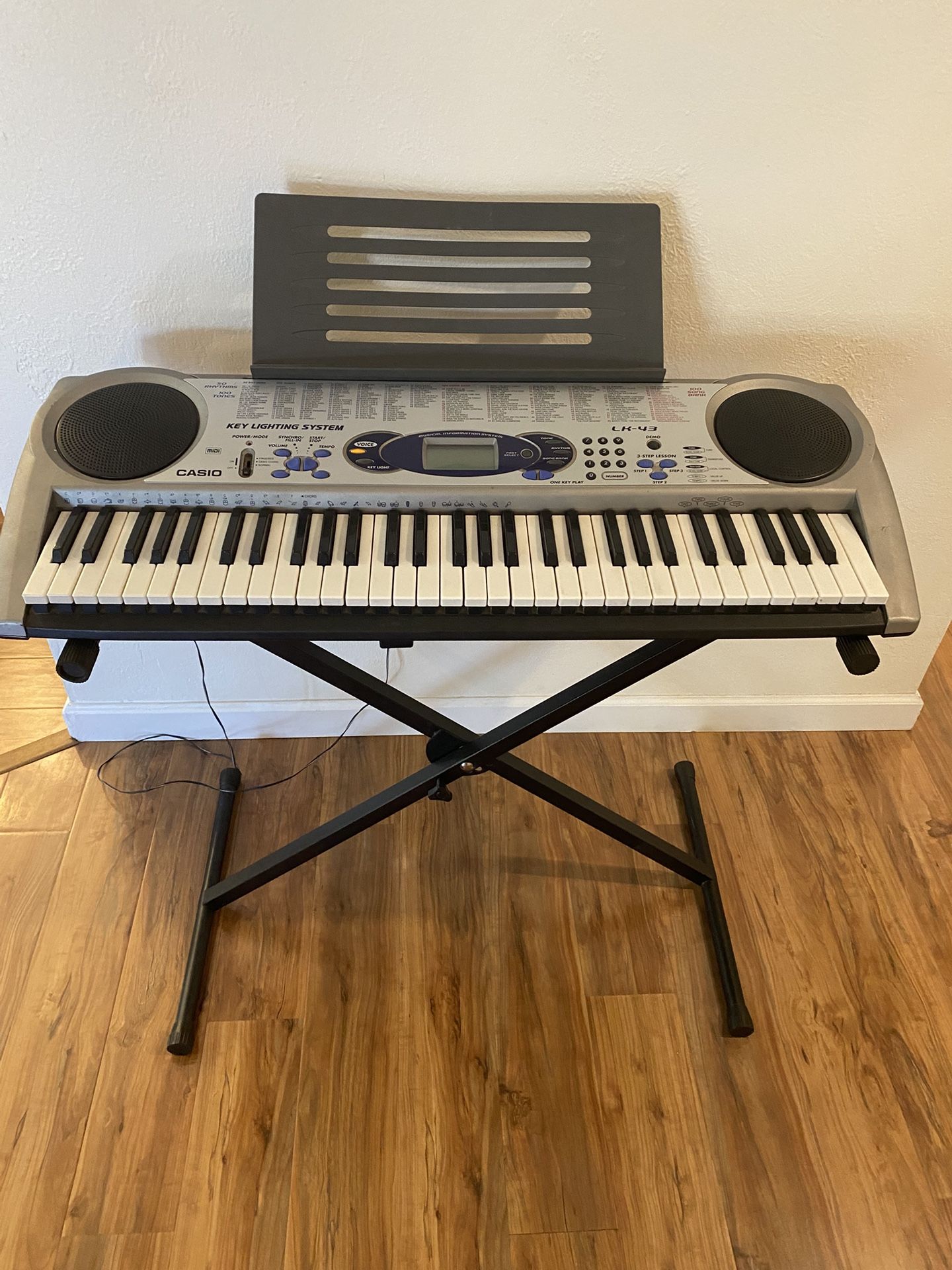 Casio Keyboard with Light-Up Keys – Works Great!