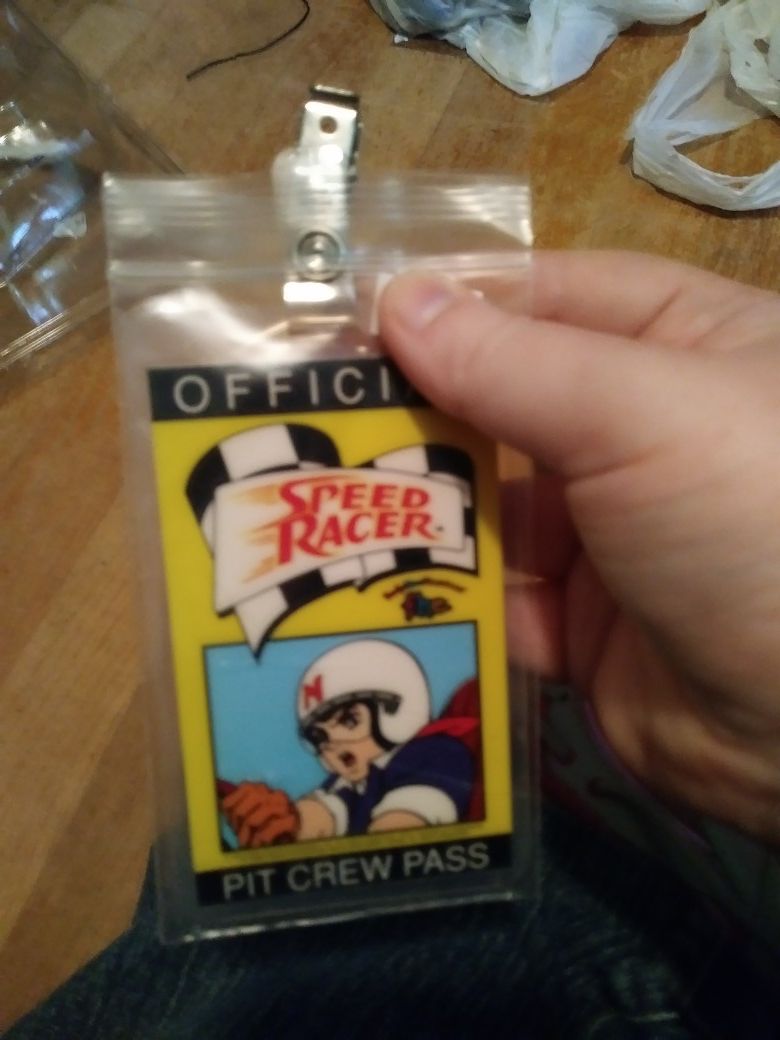 Offical speed Racer pit crew pass