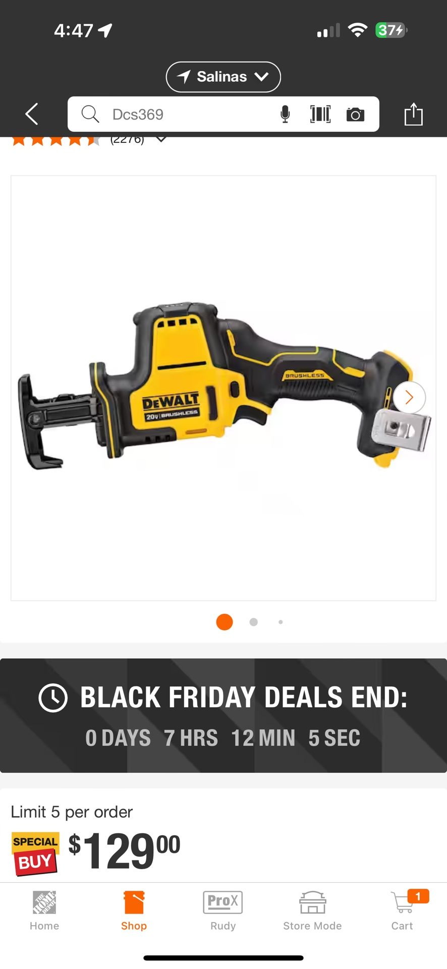 Dewalt Atomic Reciprocating Saw