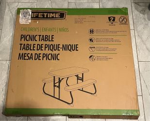 Lifetime Children's Picnic Table NEW