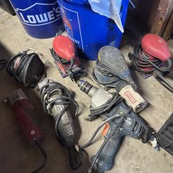Palm sanders , black & decker drill , tools used they work Fine