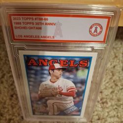 Shohei Ohtani 2023 Topps 1988 Topps Custom Slabbed Angels Los Angeles Dodgers