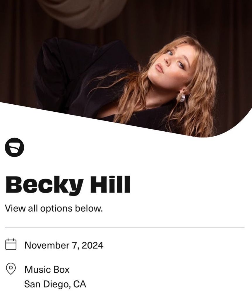Becky Hill @ Music box! 4 Tickets