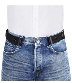 4-201 Men Buckle-free Belt No Buckle Stretch Belt Elastic Waist Belt Up to 59" Length /1.38" Width for Jeans Pants VBIGER Men Buckle-free Belt No Bu