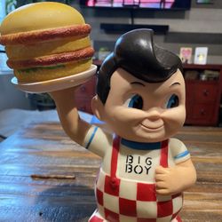 Bobs Big Boy Bank Holding Cheeseburger -Very Rare Funko