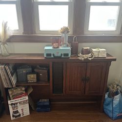 solid wood desk (heavy)