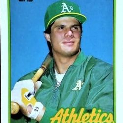 Topps Jose Canseco #500 Double Misprint Error Baseball Card