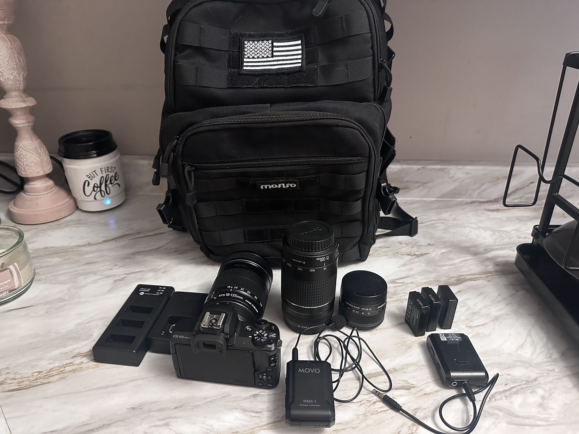 Camera Cannon M50 MK 2 With camera Gear