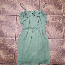 Like New Pull and Bear Green Strapless Size L