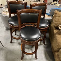 Black Brown Swivel Bar Stools (in Store)