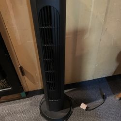 Fan Oscillating Black tower Fan Variable Speed And Timer