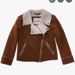 Urban Republic Girls Bonded-faux-leather Motorcycle Style Jacket