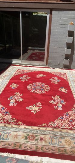 Vintage xl Chinese wool rug