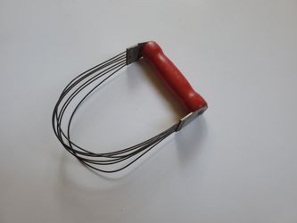  Dough Pastry Hand Mixer ☆●☆ USA Androck  Vintage Farmhouse Utensil Red Handle Flour Bread