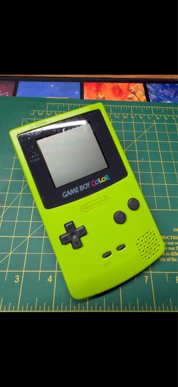 Nintendo Game Boy Color Green Handheld System - Damaged - Parts Or Repair -Read