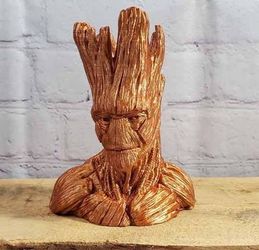 3d printed Groot Tree Man Bust Figurine