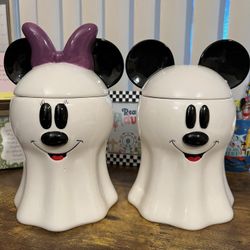 Disney Mickey Minnie Halloween Cookie Jars 