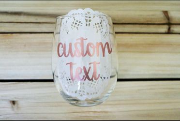 Personalized wine cups