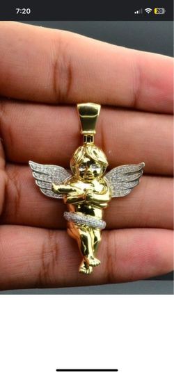 10k Gold Angel Cherub!! Pendant only !!