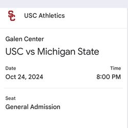 2 USC VOLLEYBALL GAME TICKETS