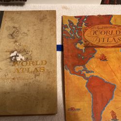2 World Atlases 