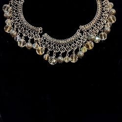 Vintage Silver Choker Necklace 