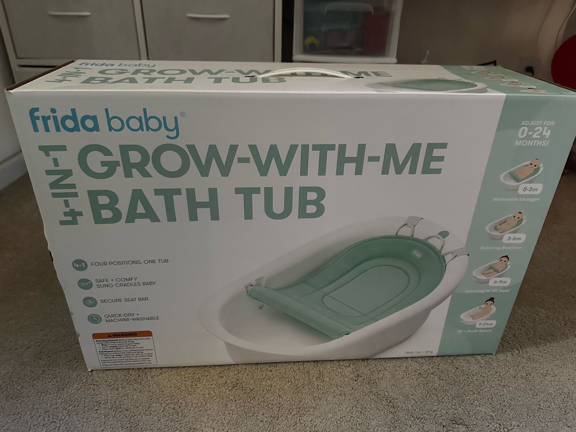 Frida Baby 4-in-1 Grow With Me Bathtub