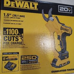 NEW DeWalt 1.5" Powered Pruner Kit Cordless Battery + Charger Cordless Pruning Shears