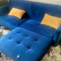 Navy Blue Sofa/Sleeper