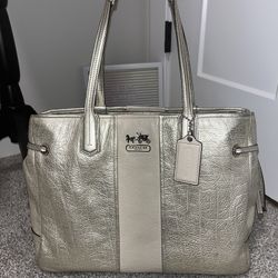 Coach Chelsea Gold Metallic Bag
