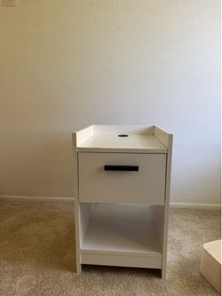 white nightstand