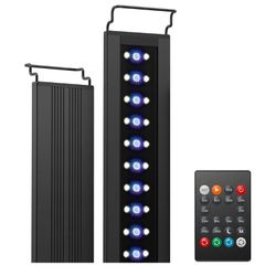 24/7 LED Aquarium Light for Plants, 18-24 Inches, Full Spectrum Fish Tank Light with Timer, Brightness Adjustable