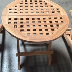 Teak Picnic Round