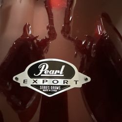 🎵 Pearl Export Series Drum Set – Red – Great Condition 🎵