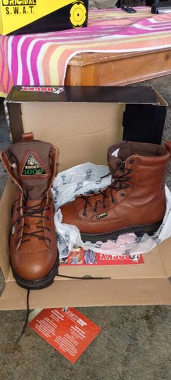 BRAND NEW SIZE 10 Rocky 1000G Gore-Tex Leather Work Boots FIRM ON PRICE