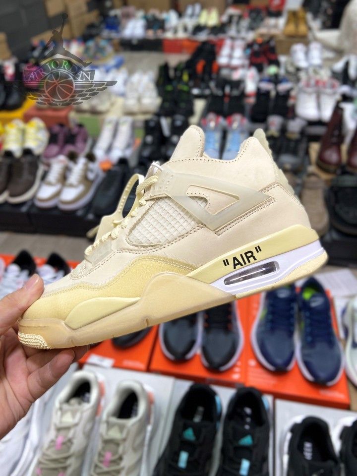 Jordan 4 Retro Off White Sail Never Used