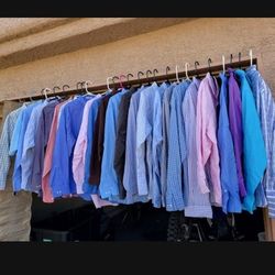 Mens Long Sleeve Dress Shirts / Jackets 