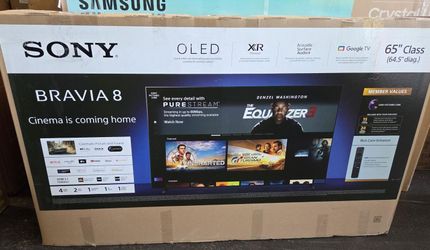 65” Sony smart 4k oled hdr tv Bravia 8 tv
