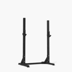 American Barbell Squat Rack, Adjustable Bench, 250lbs Worth Of Plates 
