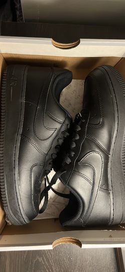 Black Air Force 1s 7Y GS