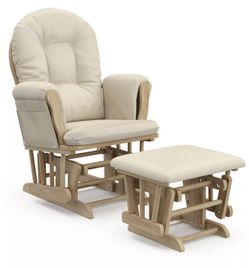 New Other - Storkcraft Premium Hoop Nursery Glider & Ottoman Natural/Beige