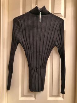 Black Glitter Turtleneck 