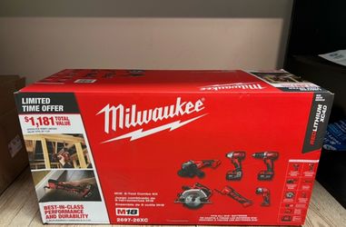 Milwaukee M18 18-Volt 6 tool combo kit