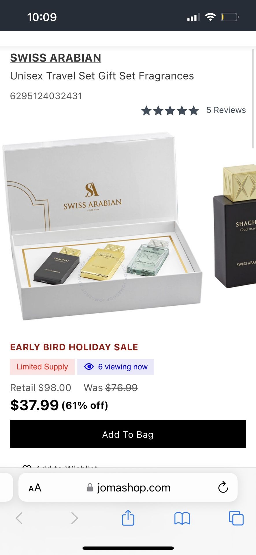 Swiss Arabian Perfume Set 