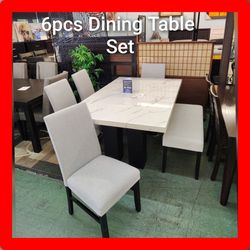 ✨ Table with 4 Chairs and Bench