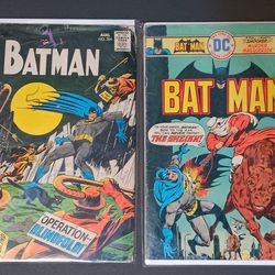 2x Vintage Batman Comic Books #204 & 268