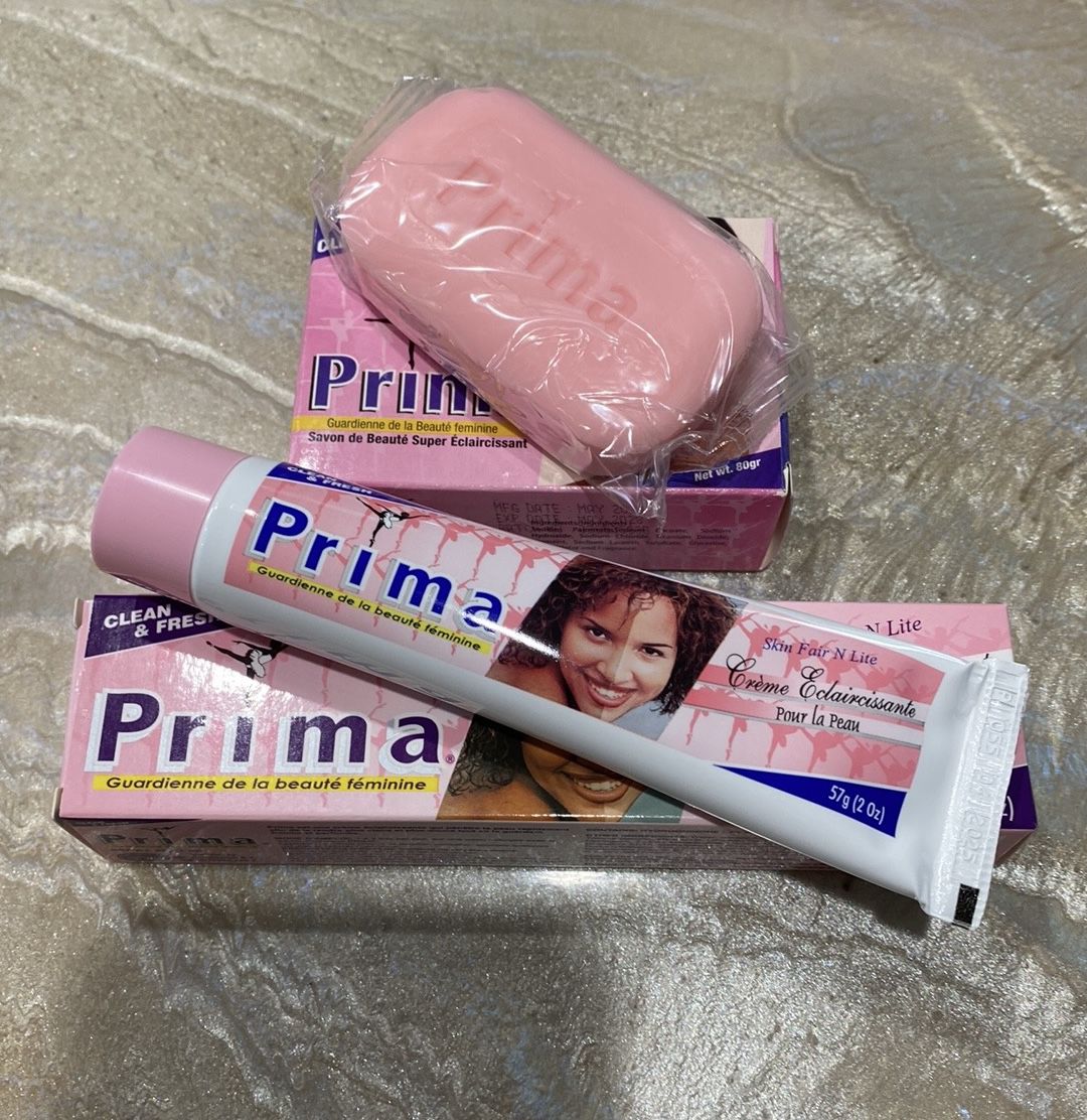 SET Prima Clean And Fresh Cream and Soap Lightening Whitening Skin Care New with Box Full 