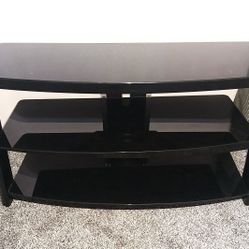 TV Stand Black Glass