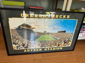 Autzen Stadium Autographed Photo Oregon Ducks