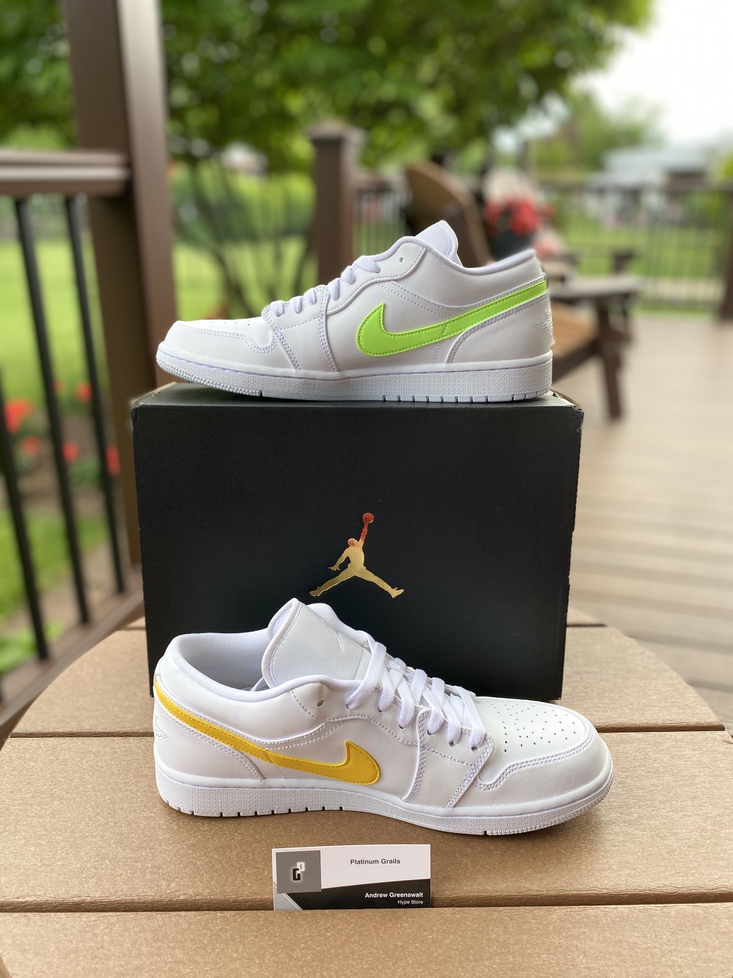 Nike Air Jordan 1 Low White Multi Color Light Aqua (CW7033 100)